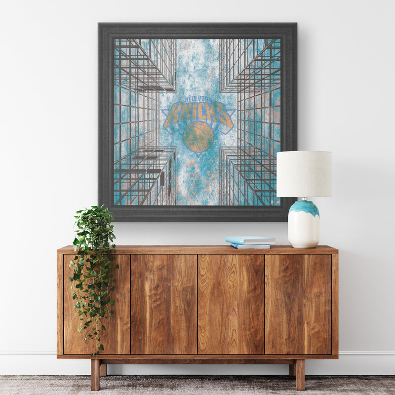 NY Knicks Printed Illusion Frame Black