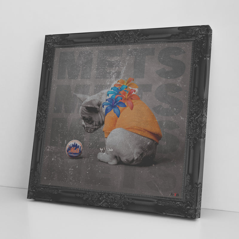 NY Mets Printed Illusion Frame Black