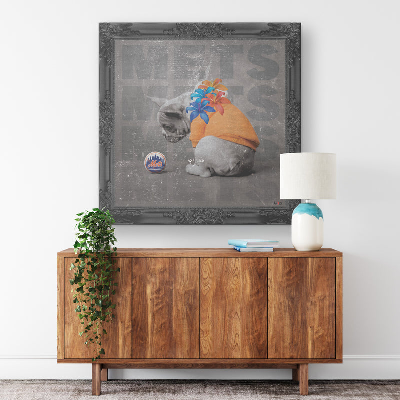 NY Mets Printed Illusion Frame Black