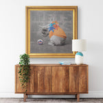 NY Mets Printed Illusion Frame Gold