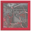 NY Rangers Printed Illusion Frame Red