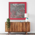 NY Rangers Printed Illusion Frame Red