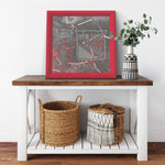 NY Rangers Printed Illusion Frame Red