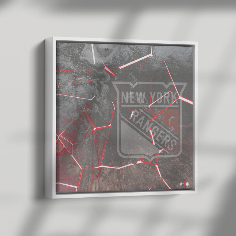 NY Rangers Wood Frame