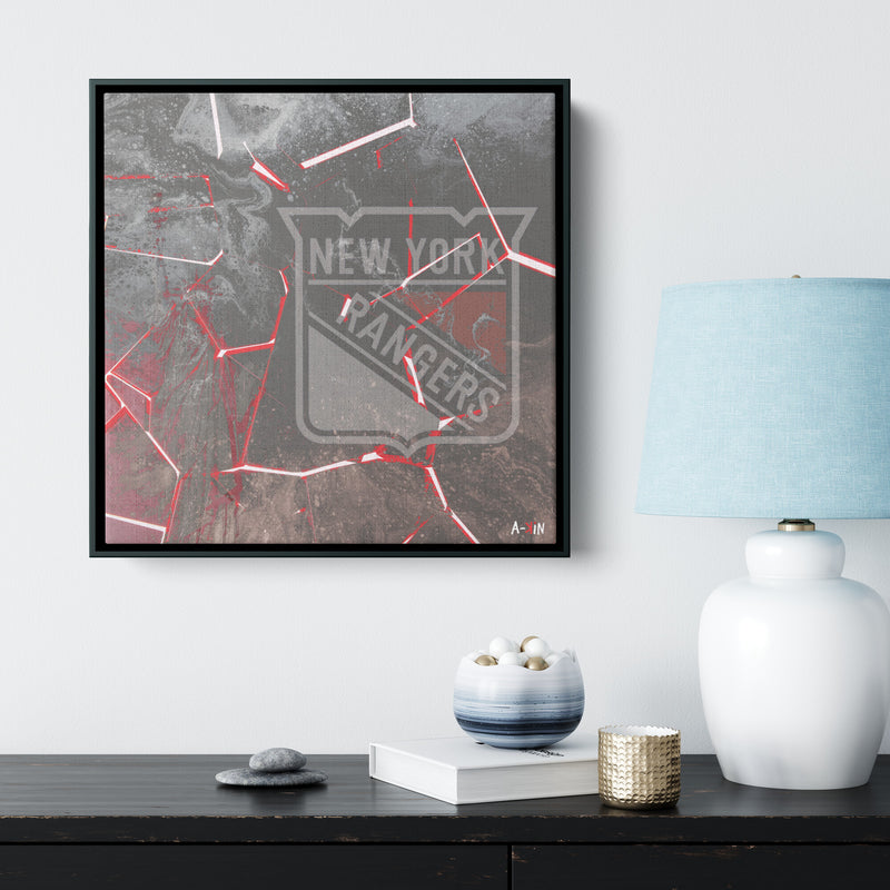 NY Rangers Wood Frame