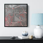 NY Rangers Wood Frame