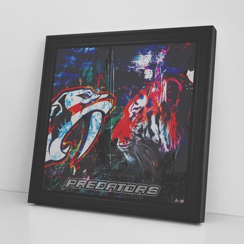 Nashville Predators Printed Illusion Frame Black