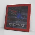 New England Patriots Printed Illusion Frame Red