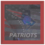 New England Patriots Printed Illusion Frame Red