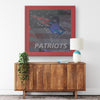 New England Patriots Printed Illusion Frame Red