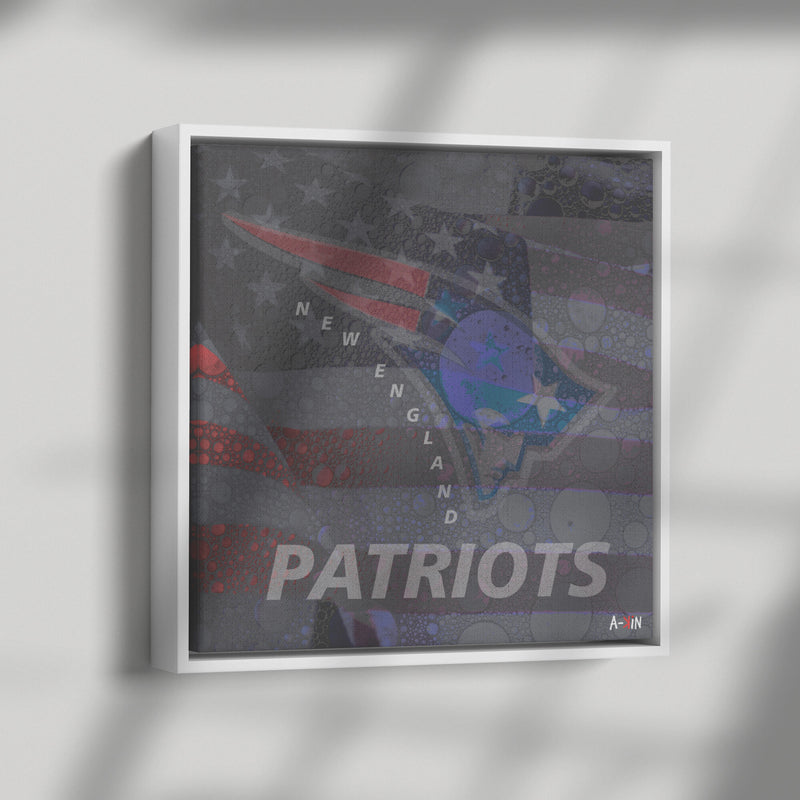 New England Patriots Wood Frame