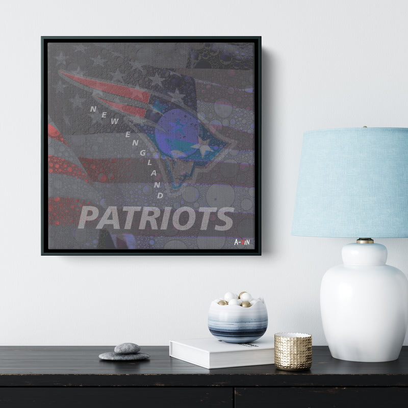 New England Patriots Wood Frame