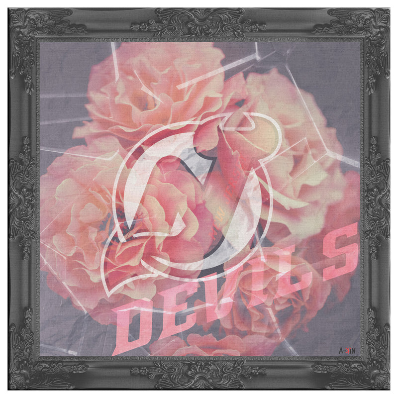 New Jersey Devils Printed Illusion Frame Black