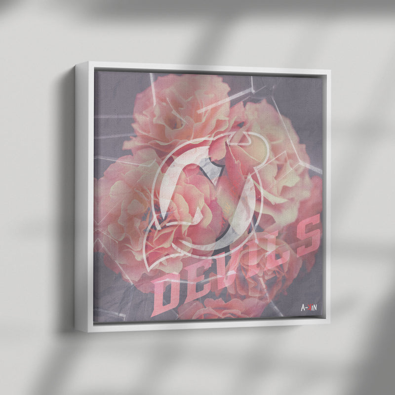 New Jersey Devils Wood Frame