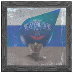 New Orleans Pelicans Printed Illusion Frame Black