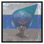 New Orleans Pelicans Wood Frame