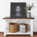 O Winfrey Smile Printed Illusion Frame Black