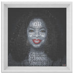 O Winfrey Smile Printed Illusion Frame White