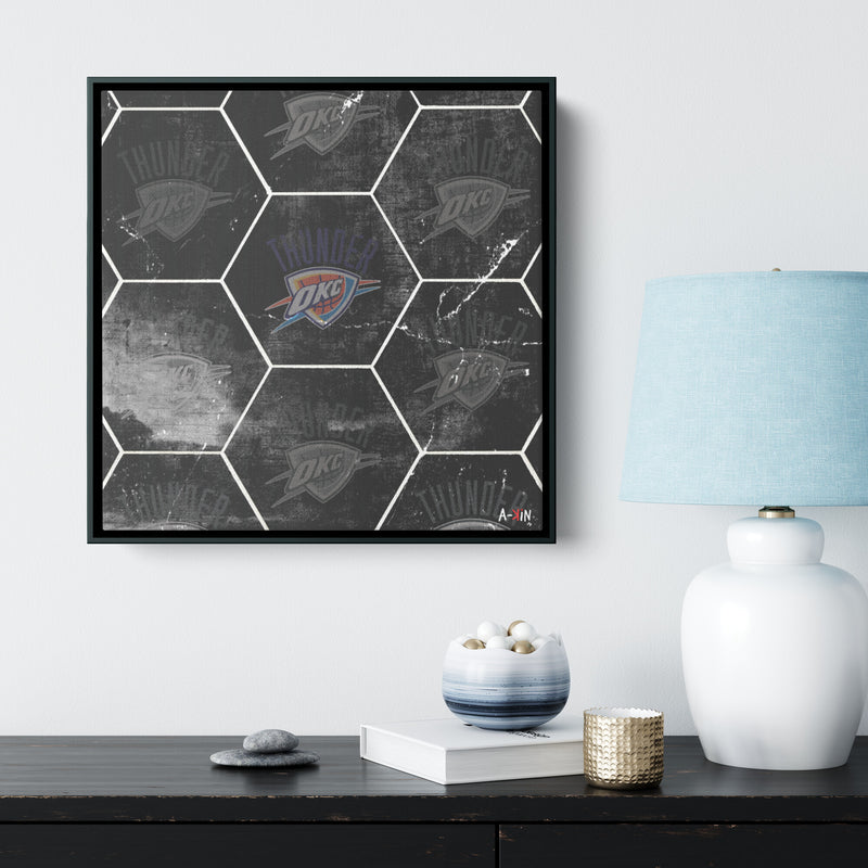Oklahoma Thunder Wood Frame