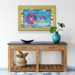 Old Times Printed Illusion Frame Gold