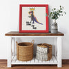 One Time Printed Illusion Frame Red