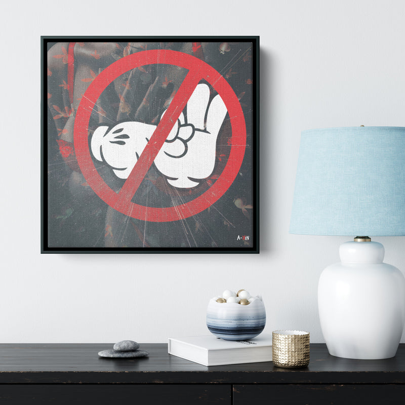 Only Kisses Wood Frame