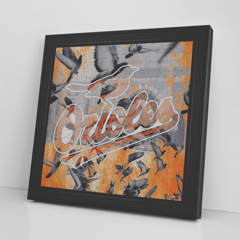 Orioles Printed Illusion Frame Black