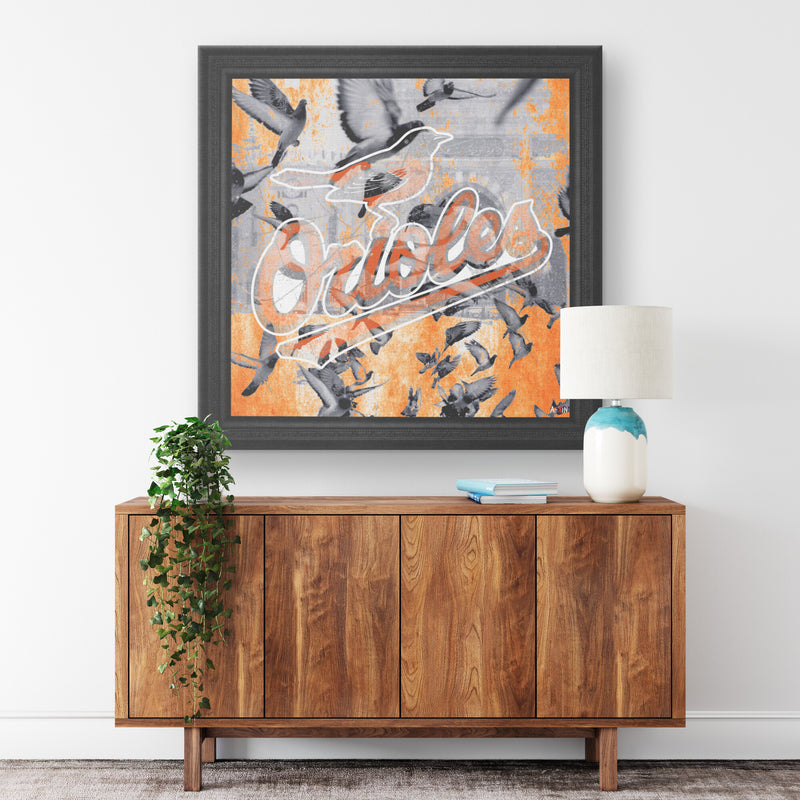 Orioles Printed Illusion Frame Black
