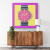 Pane On Printed Illusion Frame Pink