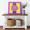 Pane On Printed Illusion Frame Pink