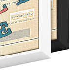 Pay Me Wood Frame