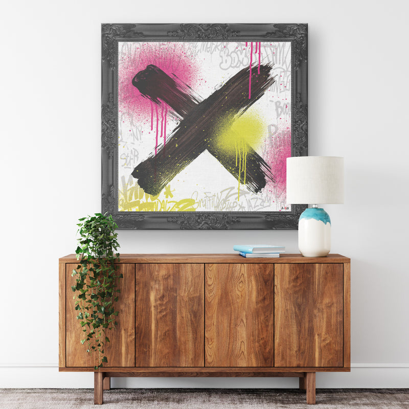 Per Printed Illusion Frame Black