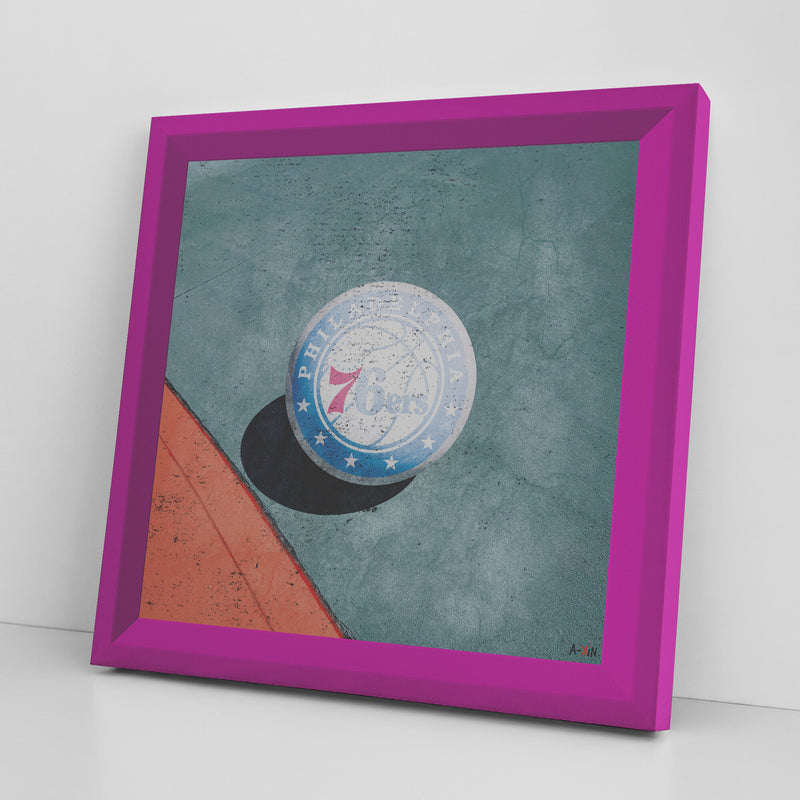 Philadelphia 76ers Printed Illusion Frame Pink