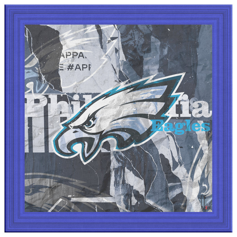 Philadelphia Eagles Printed Illusion Frame Blue