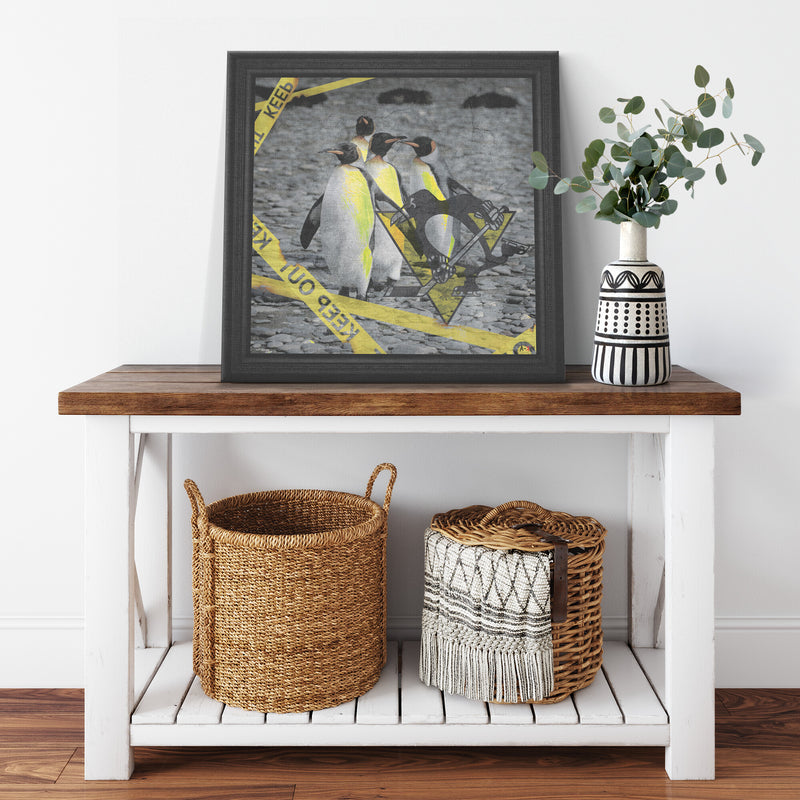 Pittsburgh Penguins Printed Illusion Frame Black