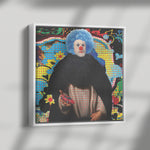 Pop Clown Wood Frame