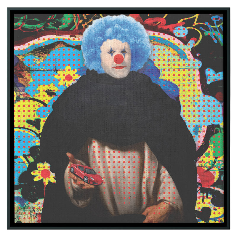 Pop Clown Wood Frame