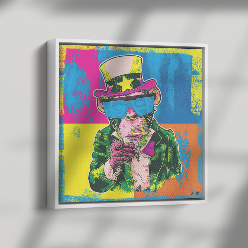 President Monkey Wood Frame