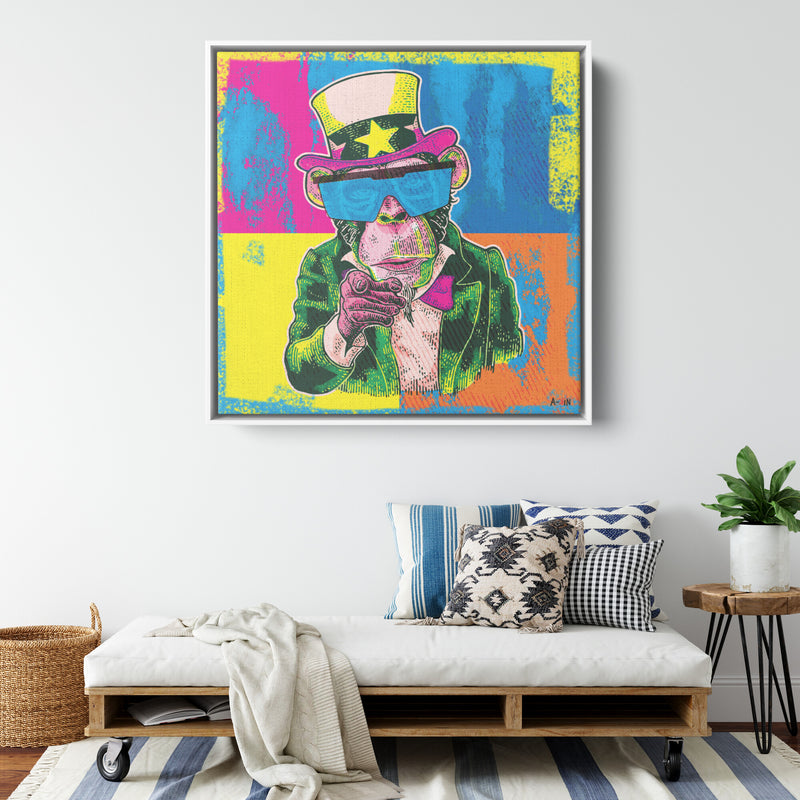 President Monkey Wood Frame