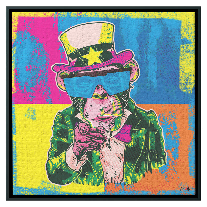 President Monkey Wood Frame