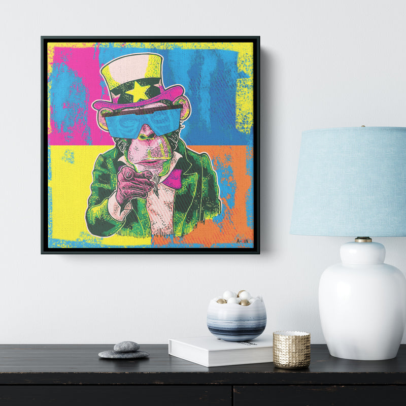 President Monkey Wood Frame