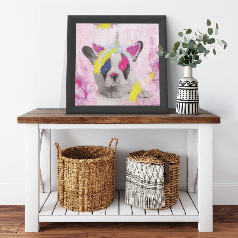 Princess Dog Printed Illusion Frame Black