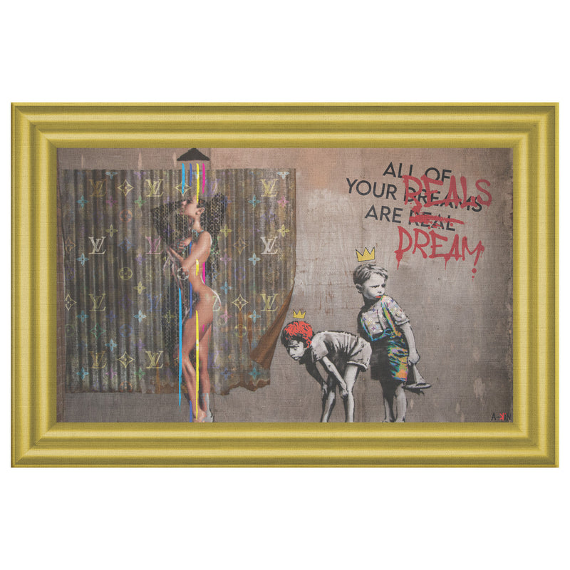 My Dream Printed Illusion Frame Yellow
