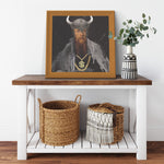 Rich Viking Printed Illusion Frame Orange