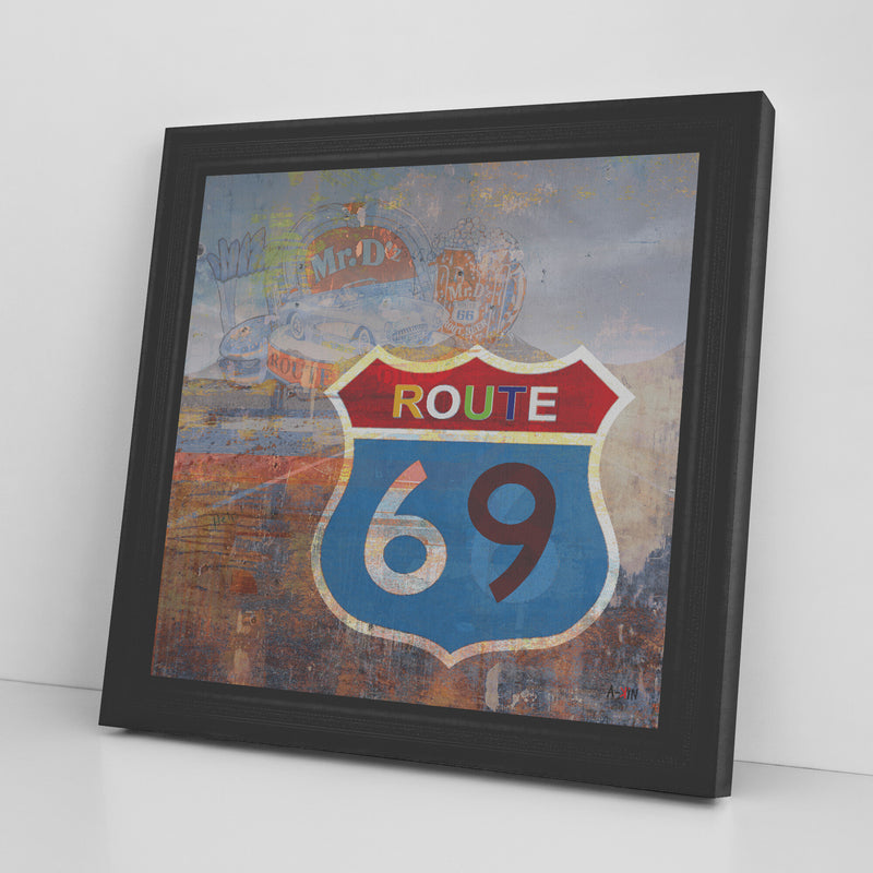 Route 69 Printed Illusion Frame Black