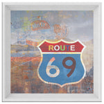 Route 69 Printed Illusion Frame White