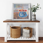 Route 69 Printed Illusion Frame White
