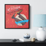 Salto Nel Buio Wood Frame