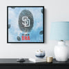 San Diego Padres Wood Frame