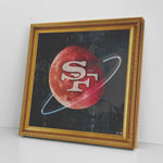 San Francisco 49ers Printed Illusion Frame Gold